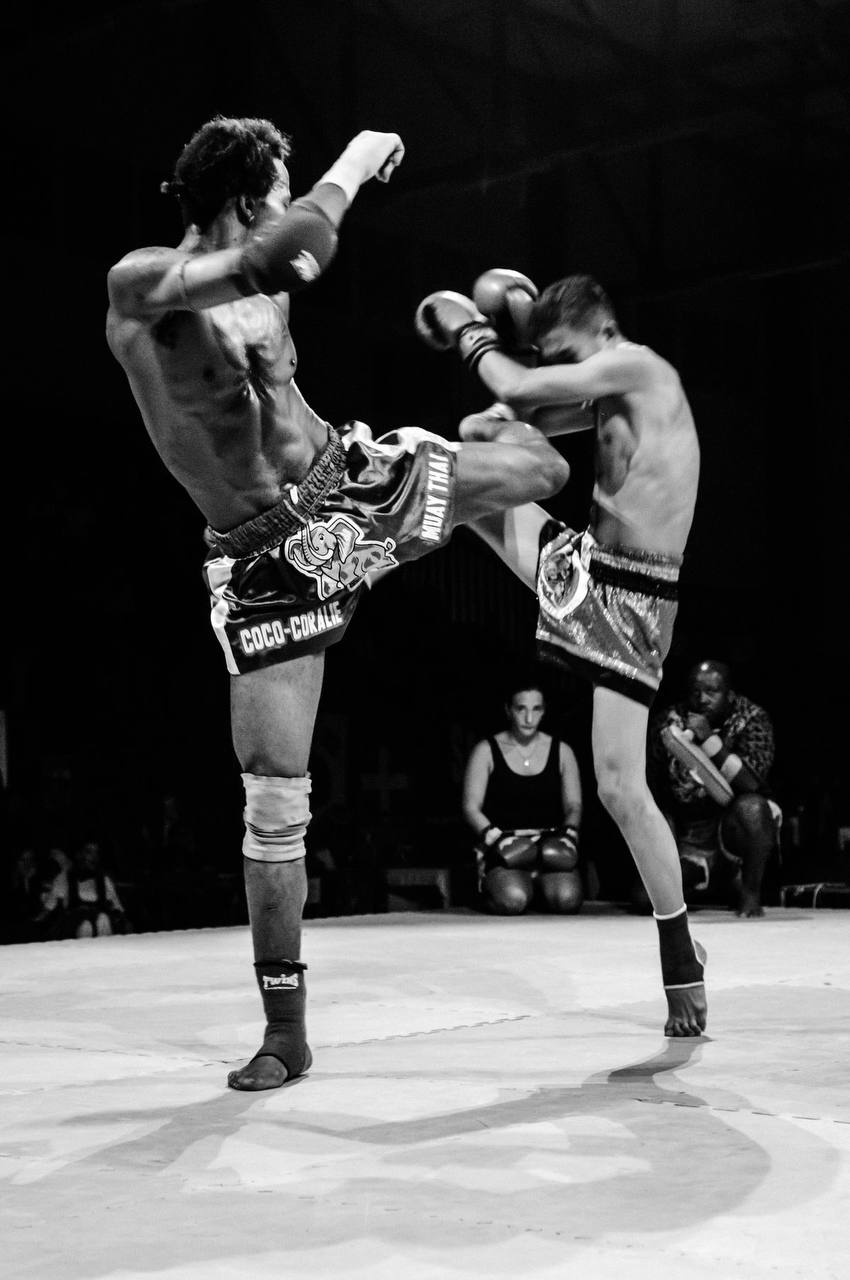 Muay Thai fighters in the ring